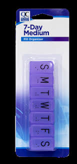 QC Pill Organizer 7 Day Medium