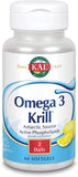 Omega 3 Krill 500mg Softgels 60's (Kal)