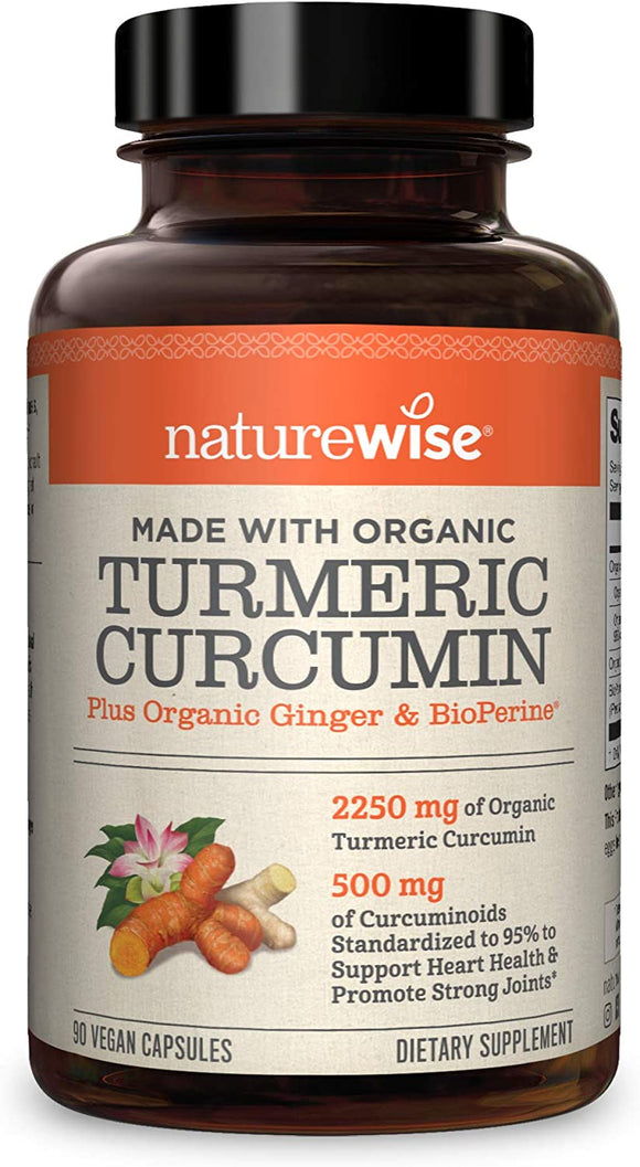 NatureWise Turmeric Curcumin Capsules 180's
