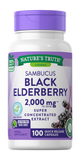 Nature's Truth Black Elderberry 2000mg Tabs 100's