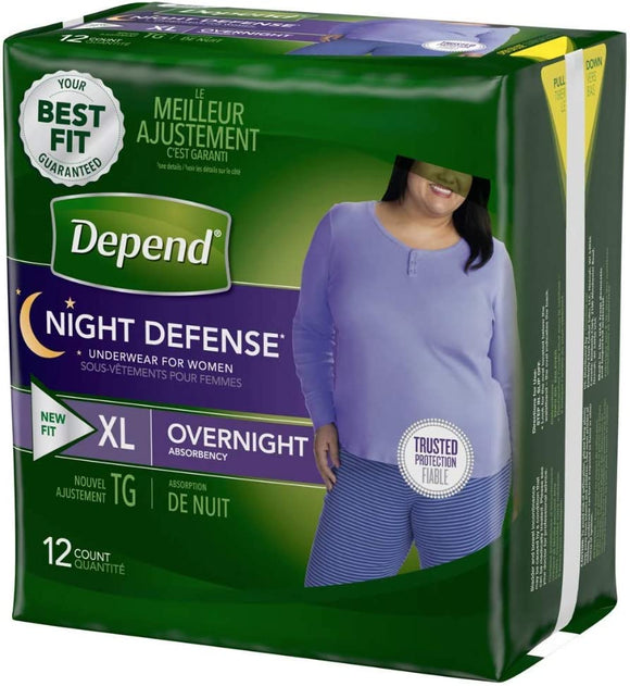 Depend UnderWear XL Fem 2^12 O/Nite