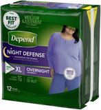 Depend UnderWear XL Fem 2^12 O/Nite