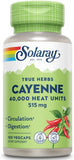 Solaray Cool Cayenne Pepper 320mg 40,000HU w/Butcher's 90's