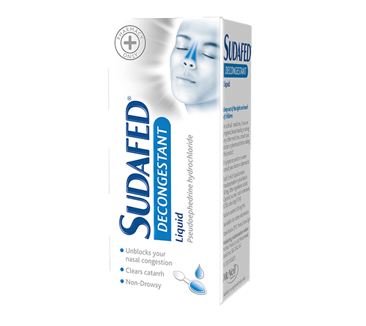 SUDAFED DECONGESTANT LIQUID 100ML