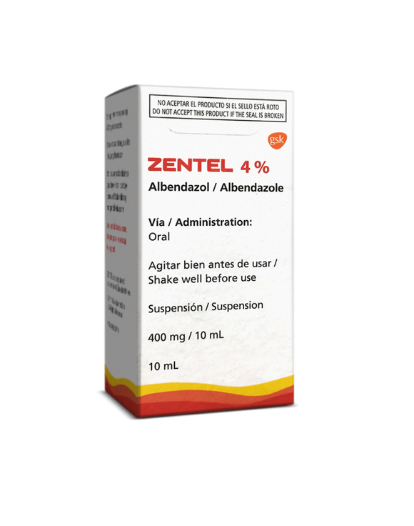 Zentel 4% Suspension 10 ml.
