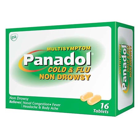 Panadol Multisymptom Cold & Flu Non-Drowsy 16's