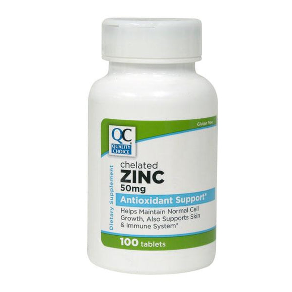 QC Zinc 50mg. Tablets 100's
