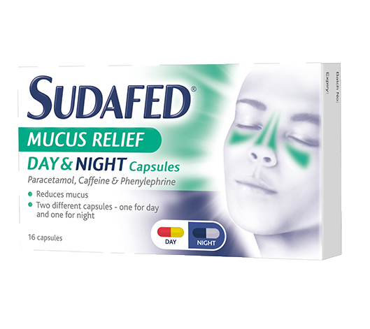 Sudafed Mucus Relief Day & Night Capsules 16's