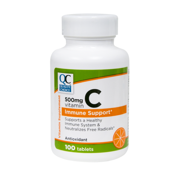 QC 500mg Vitamin C  Tablets 100's