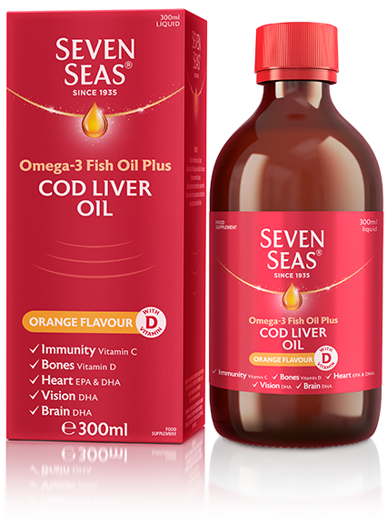Seven Seas Orange Syrup & Cod Liver Oil 300ml
