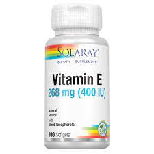 Solaray Vitamin E, d-Alpha Tocopherol 400iu 50 Softgels