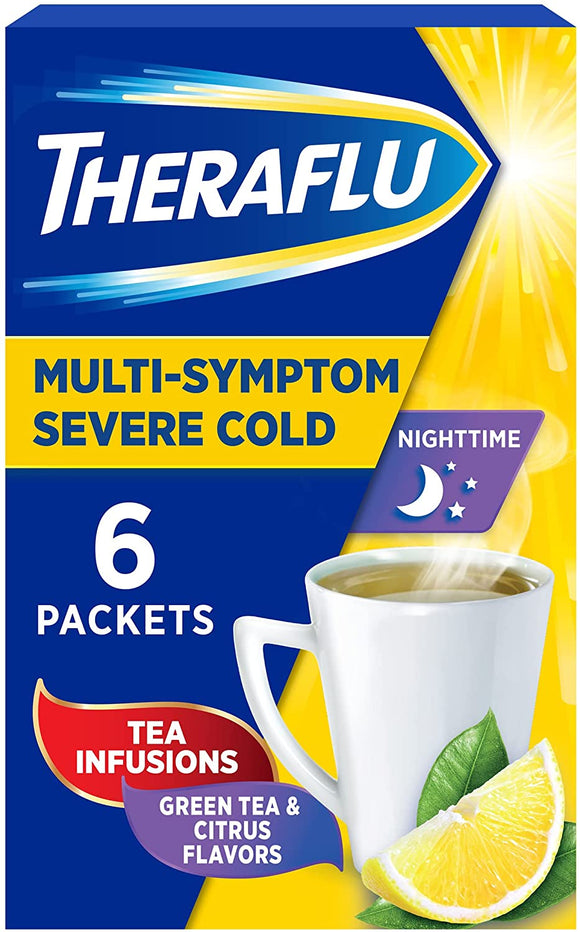 Theraflu Nighttime Multi-Symptom Severe Cold Nighttime Sachets 6's