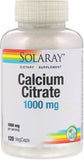 Solaray Calcium Citrate 1000mg 120 Veg Caps