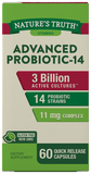 Nature's Truth Advance Probiotic-14 Acidophilus 3bil 60 Caps