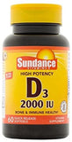 Sundance Vit D3 2000IU 60Caps