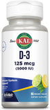 Vitamin D-3 5000iu Activemelt 90 lozenges Lemon Lime