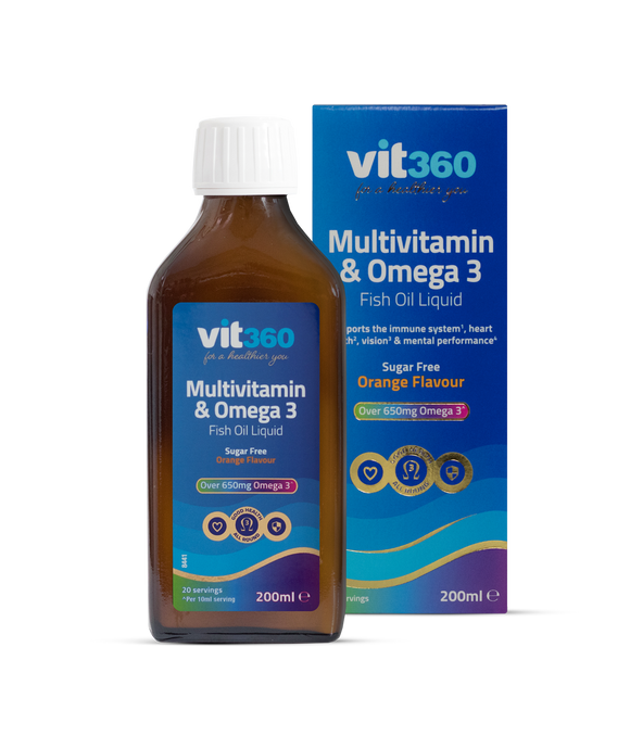 Vit360 Multivitamin + Omega 3 Liquid 200ml