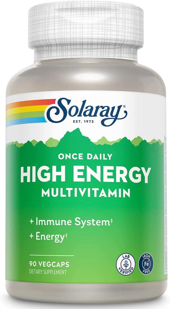 Solaray High Energy Multi-Vitamin iron free 30 veg caps